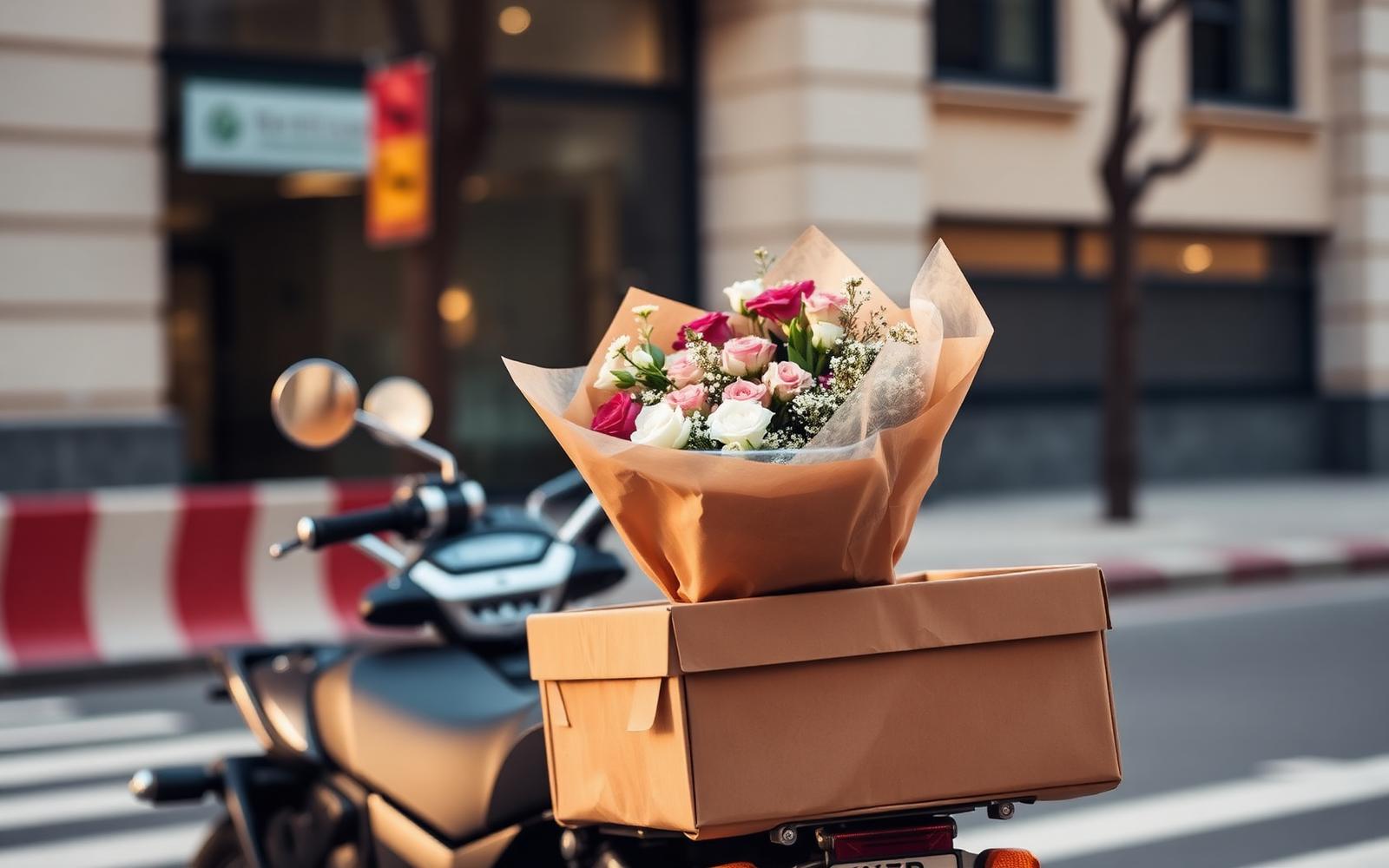 Entrega de flores por motoboy em Goiânia